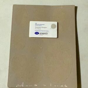 Creative Memories, Template Designs, 2-Sheets, Graduated Ovals and Circles, New